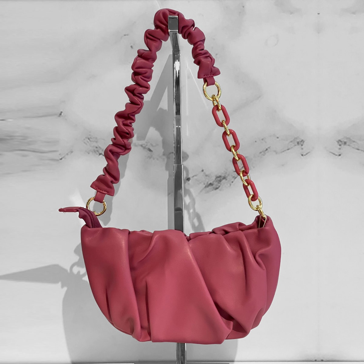 pink and red bolsa