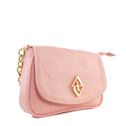 Bolsa Feminina com Monograma Pé Vermelho Rosa Claro