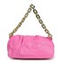Bolsa Feminina Corrente Dourada Grossa Transversal Luxo Lançamento Blogueira Pink