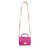 Bolsa Feminina Pequena com Fecho e Alça de Mão Matelassê Pink