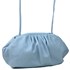 Bolsa Feminina Pequena em Napa com Alça Fina Azul Claro