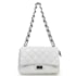 BOLSA METALASSE CROCO OFF WHITE