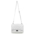 BOLSA METALASSE CROCO OFF WHITE