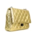 BOLSA METALASSE CROCO OURO