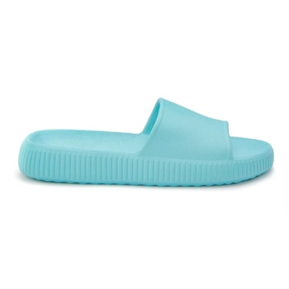 Chinelo Slide Nuvem Confortável Anatômico Super Leve Azul Claro