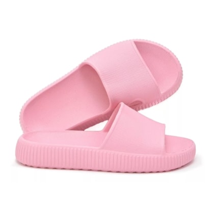 Chinelo Slide Nuvem Confortável Anatômico Super Leve Rosa