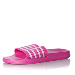 Chinelo Slide Unissex com Listras Moda Praia Verão Pink