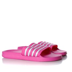 Chinelo Slide Unissex com Listras Moda Praia Verão Pink