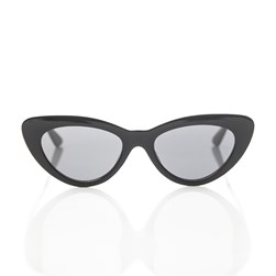 Óculos de Sol Feminino Gatinho Slim Proteção UV400 Preto