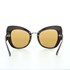 Óculos de sol feminino maxi gatinho proteção UV400 Marrom