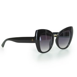 Óculos de sol feminino maxi gatinho proteção UV400 Preto
