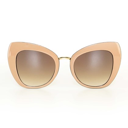 Óculos de sol feminino maxi gatinho proteção UV400 Preto/Bege