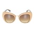 Óculos de sol feminino maxi gatinho proteção UV400 Preto/Bege