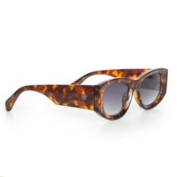 Óculos de sol feminino maxi retrô proteção UV400 Animal print