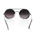 Óculos de Sol Feminino Redondo com Glitter Proteção UV400 Preto/Roxo