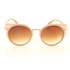 Óculos de sol feminino slim gatinho proteção UV400 Creme