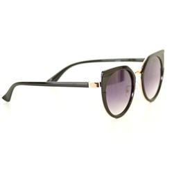 Óculos de sol feminino slim gatinho proteção UV400 preto