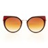 Óculos de sol feminino slim gatinho proteção UV400 Vermelho