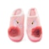 Pantufa Feminina Comfy Macia Flamingo com Pompom Solado Reforçado Rosa Claro