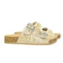 Papete Femina Birken Bruna com Detalhes em Pedrarias Brilhantes Ouro