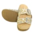 Papete Femina Birken Bruna com Detalhes em Pedrarias Brilhantes Ouro