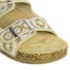 Papete Femina Birken Tyla com Duas Fivelas e Design em Pedrarias Bronze