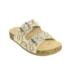 Papete Femina Birken Tyla com Duas Fivelas e Design em Pedrarias Bronze