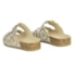 Papete Femina Birken Tyla com Duas Fivelas e Design em Pedrarias Bronze