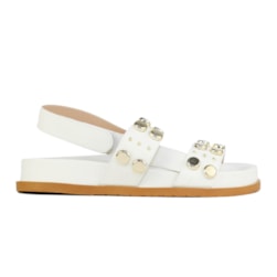 PAPETE FEMININA MARISA COM VELCRO OFF WHITE