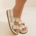 PAPETE FEMININA MARISA COM VELCRO OFF WHITE