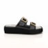 Papete Feminina Nelma Flatform com Fivelas Preto