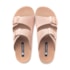 Rasteira Chinelo Slide Emily Birken Duas Tiras com Fivela e Hotfix Rosa