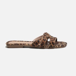 Rasteirinha Flat Heloísa – Minimalismo, Conforto e Elegância Animal Print