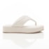 Sandália Feminina Flatform Papete Dulce Flat Thong Off White