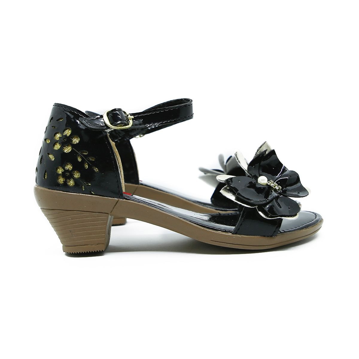 sandalia infantil feminina de saltinho