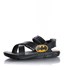 Sandália Infantil Masculina Papete Batman Com Carro Moda Menino Preto