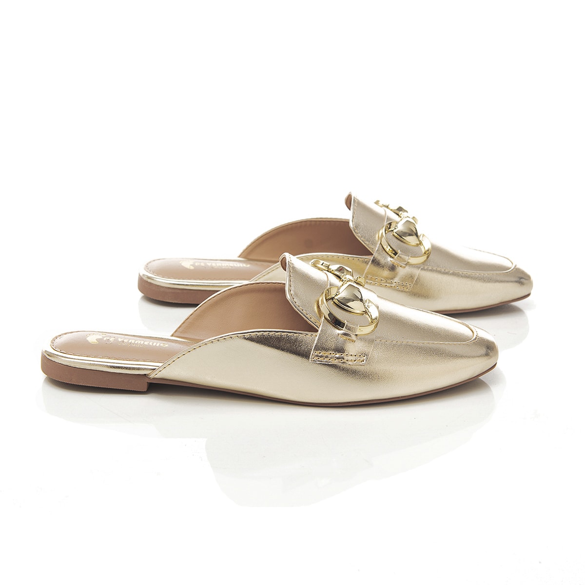 Mule store feminino dourado