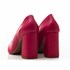 Sapato Feminino Scarpin Social Celma Salto Grosso Pink