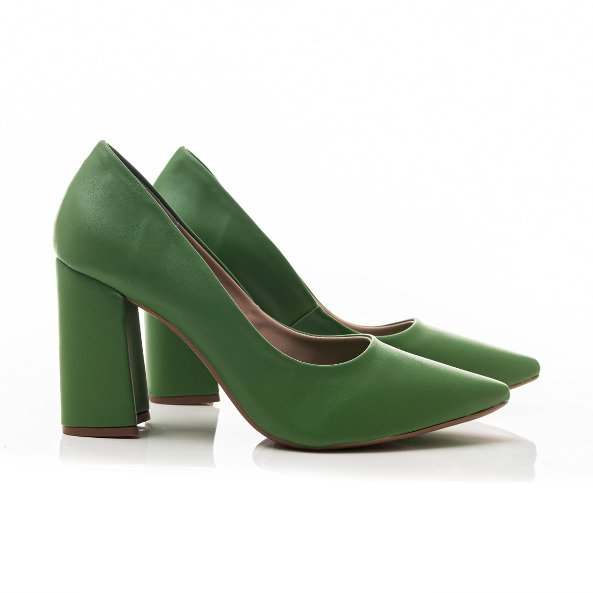 Sapato salto hot sale verde