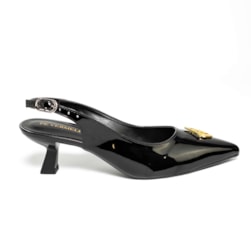 SAPATO FEMININO SLINGBACK PAULA PRETO