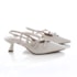 SAPATO FEMININO SLINGBACK POLYANA SALTO BAIXO COM FIVELAS OFF