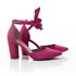 Sapato Feminino Tereza Scarpin Salto Grosso de Amarrar Pink 38