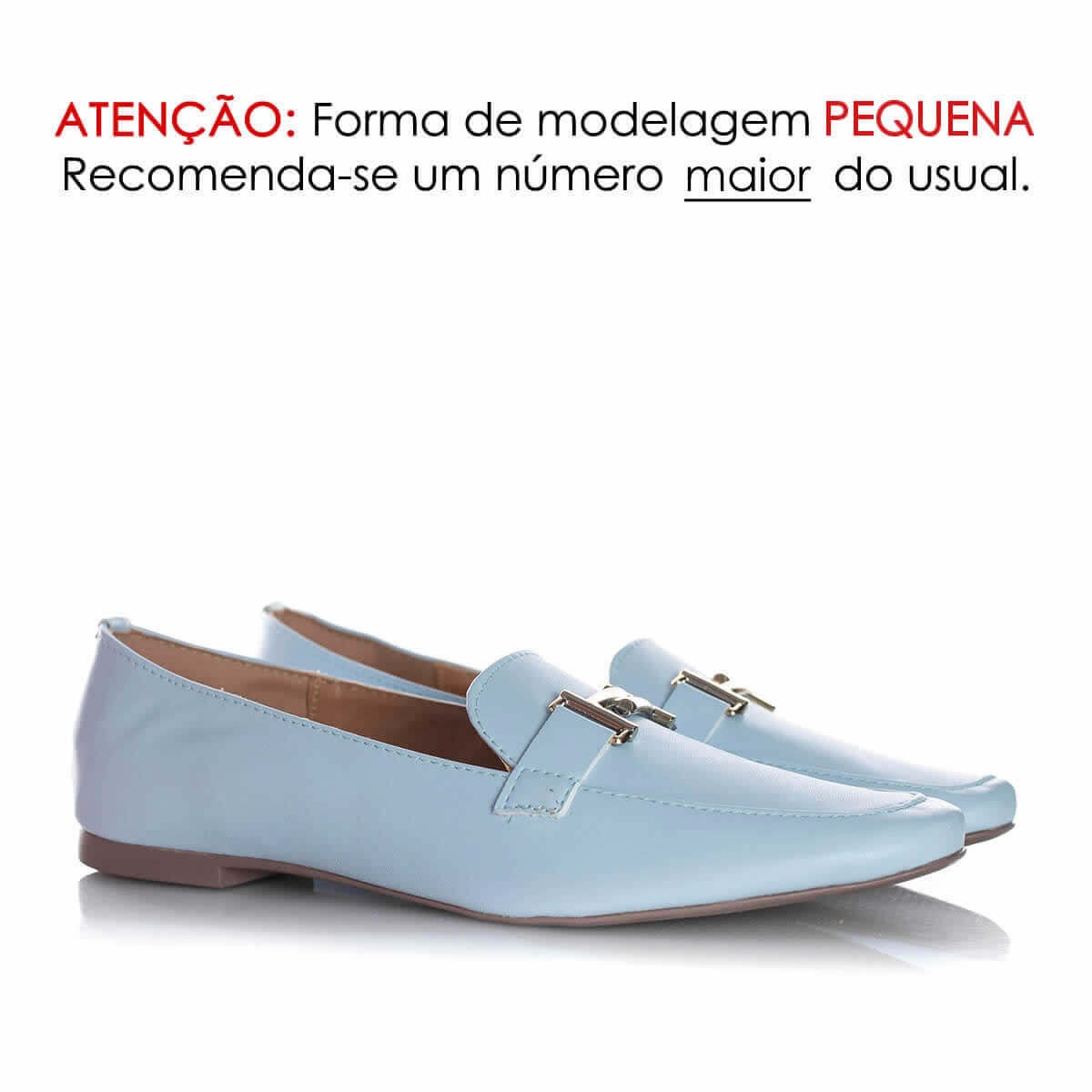 mocassim feminino com fivela