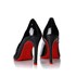 Sapato Scarpin Camila Verniz com Sola Vermelha Preto