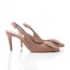 Sapato Scarpin Feminino Lourdes Salto Fino com Brilho Strass Nude