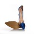 Sapato Scarpin Jaqueline Vinil Transparente Azul