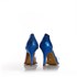 Sapato Scarpin Jaqueline Vinil Transparente Azul