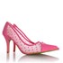 Sapato Scarpin Leandra em Tule Transparente Pink Nobuck