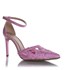 Sapato Scarpin Paola em Palha Trançada Rosa
