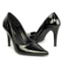 SCARPIN FEMININO LOLA VERNIZ SALTO FINO PRETO